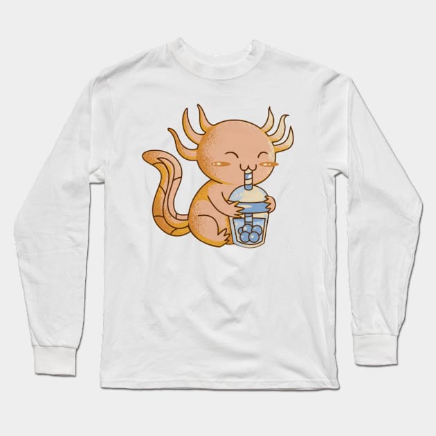 Axolotl Long Sleeve T-Shirt by Digital-Zoo